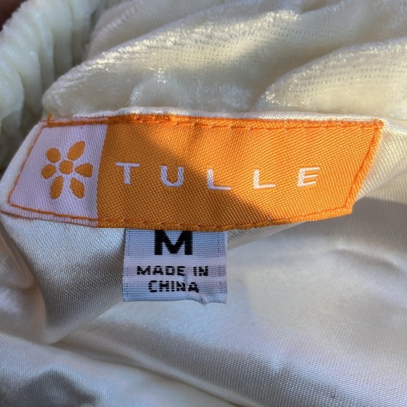 Tulle M vanilla velvety sleeveless dress - Picture 11 of 16